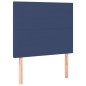 vidaXL Boxspringbett mit Matratze Blau 100x200 cm Stoff vidaXL Boxspringbett mit Matratze Blau 100x200 cm Stoff