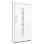 Haustür Aluminium und PVC Weiß 110x210 cm Haustür Aluminium und PVC Weiß 110x210 cm