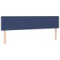 vidaXL Boxspringbett mit Matratze Blau 200x200 cm Stoff vidaXL Boxspringbett mit Matratze Blau 200x200 cm Stoff