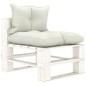 vidaXL 9-tlg. Garten-Lounge-Set Paletten mit Beigen Kissen Holz vidaXL 9-tlg. Garten-Lounge-Set Paletten mit Beigen Kissen Holz