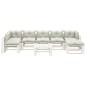 vidaXL 8-tlg. Paletten-Lounge-Set mit Kissen in Beige Holz vidaXL 8-tlg. Paletten-Lounge-Set mit Kissen in Beige Holz