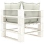 vidaXL 8-tlg. Paletten-Lounge-Set mit Kissen in Beige Holz vidaXL 8-tlg. Paletten-Lounge-Set mit Kissen in Beige Holz