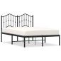 vidaXL Bettgestell mit Kopfteil Metall Schwarz 120x200 cm vidaXL Bettgestell mit Kopfteil Metall Schwarz 120x200 cm