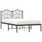 vidaXL Bettgestell mit Kopfteil Metall Schwarz 120x200 cm vidaXL Bettgestell mit Kopfteil Metall Schwarz 120x200 cm