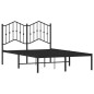 vidaXL Bettgestell mit Kopfteil Metall Schwarz 120x200 cm vidaXL Bettgestell mit Kopfteil Metall Schwarz 120x200 cm
