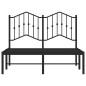 vidaXL Bettgestell mit Kopfteil Metall Schwarz 120x200 cm vidaXL Bettgestell mit Kopfteil Metall Schwarz 120x200 cm