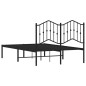 vidaXL Bettgestell mit Kopfteil Metall Schwarz 120x200 cm vidaXL Bettgestell mit Kopfteil Metall Schwarz 120x200 cm