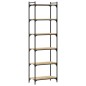 vidaXL Bücherregal 6 Böden Sonoma-Eiche 60x30x188 cm Holzwerkstoff vidaXL Bücherregal 6 Böden Sonoma-Eiche 60x30x188 cm Holzwerkstoff