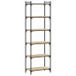 vidaXL Bücherregal 6 Böden Sonoma-Eiche 60x30x188 cm Holzwerkstoff vidaXL Bücherregal 6 Böden Sonoma-Eiche 60x30x188 cm Holzwerkstoff