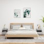 vidaXL Nachttische mit LED-Leuchten 2 Stk. Grau Sonoma 40x39x48,5 cm vidaXL Nachttische mit LED-Leuchten 2 Stk. Grau Sonoma 40x39x48,5 cm