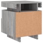 vidaXL Nachttische mit LED-Leuchten 2 Stk. Grau Sonoma 40x39x48,5 cm vidaXL Nachttische mit LED-Leuchten 2 Stk. Grau Sonoma 40x39x48,5 cm