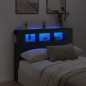 vidaXL LED-Kopfteil Schwarz 140x18,5x103,5 cm Holzwerkstoff vidaXL LED-Kopfteil Schwarz 140x18,5x103,5 cm Holzwerkstoff