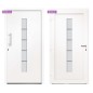 vidaXL Haustür Aluminium und PVC Weiß 100x210 cm vidaXL Haustür Aluminium und PVC Weiß 100x210 cm