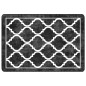 vidaXL Teppich Waschbar Schwarz und Weiß 160x230 cm Rutschfest vidaXL Teppich Waschbar Schwarz und Weiß 160x230 cm Rutschfest