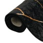 vidaXL Teppich Waschbar Schwarz und Golden 190x300 cm Rutschfest vidaXL Teppich Waschbar Schwarz und Golden 190x300 cm Rutschfest