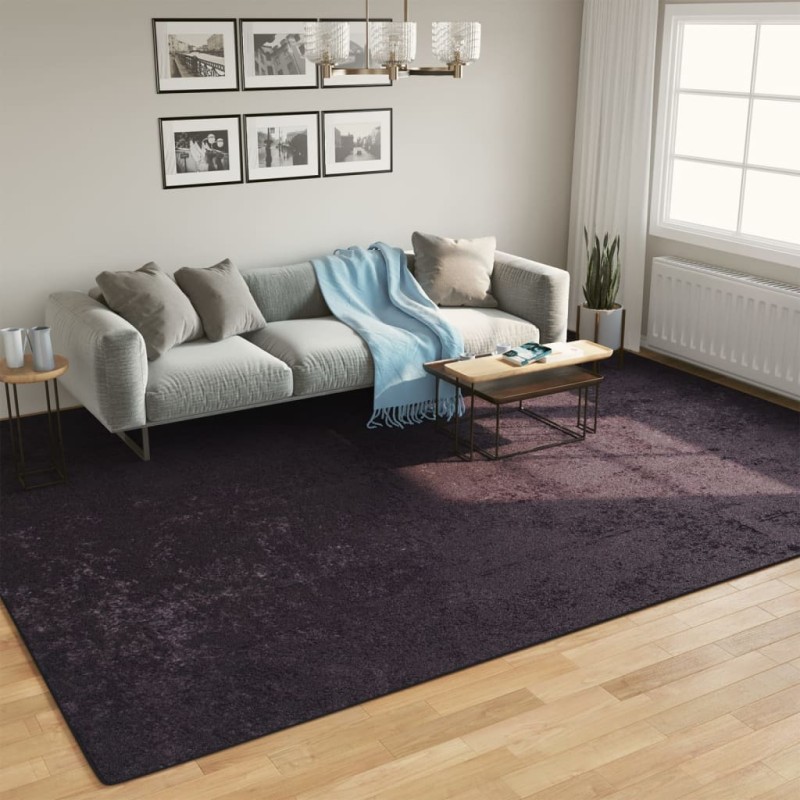 vidaXL Teppich Waschbar Anthrazit 400x300 cm Rutschfest vidaXL Teppich Waschbar Anthrazit 400x300 cm Rutschfest