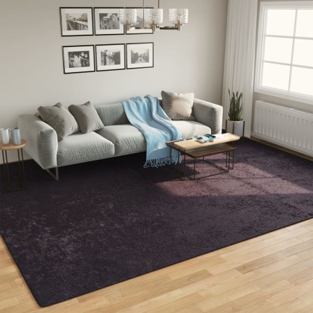 vidaXL Teppich Waschbar Anthrazit 400x300 cm Rutschfest