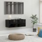 vidaXL TV-Schrank Hochglanz-Schwarz 80x30x30 cm Holzwerkstoff vidaXL TV-Schrank Hochglanz-Schwarz 80x30x30 cm Holzwerkstoff