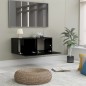 vidaXL TV-Schrank Hochglanz-Schwarz 80x30x30 cm Holzwerkstoff vidaXL TV-Schrank Hochglanz-Schwarz 80x30x30 cm Holzwerkstoff
