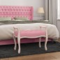 vidaXL Sitzbank Rosa 80x45x60 cm Samt vidaXL Sitzbank Rosa 80x45x60 cm Samt
