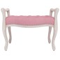 vidaXL Sitzbank Rosa 80x45x60 cm Samt vidaXL Sitzbank Rosa 80x45x60 cm Samt
