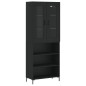 vidaXL Highboard Schwarz 69,5x34x180 cm Holzwerkstoff vidaXL Highboard Schwarz 69,5x34x180 cm Holzwerkstoff