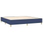 vidaXL Boxspringbett mit Matratze Blau 200x200 cm Stoff vidaXL Boxspringbett mit Matratze Blau 200x200 cm Stoff