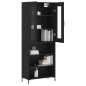 vidaXL Highboard Schwarz 69,5x34x180 cm Holzwerkstoff vidaXL Highboard Schwarz 69,5x34x180 cm Holzwerkstoff