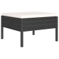 vidaXL 10-tlg. Garten-Lounge-Set mit Auflagen Poly Rattan Schwarz vidaXL 10-tlg. Garten-Lounge-Set mit Auflagen Poly Rattan Schwarz