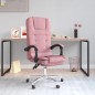 vidaXL Bürostuhl mit Massagefunktion Rosa Samt vidaXL Bürostuhl mit Massagefunktion Rosa Samt