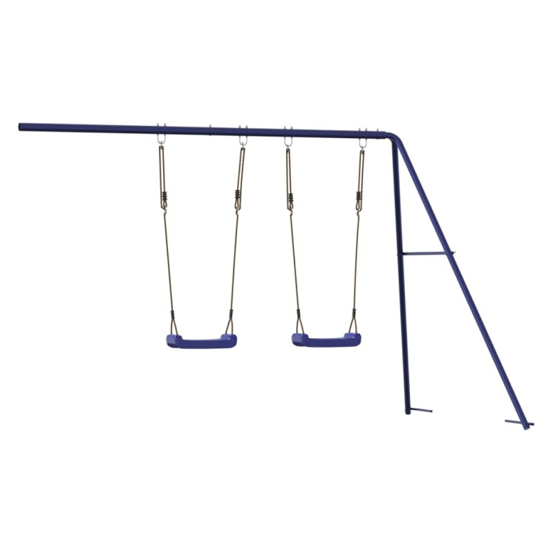 vidaXL Kinderschaukeln 2 Stk. Blau 265x156,5x155,5 cm Polypropylen vidaXL Kinderschaukeln 2 Stk. Blau 265x156,5x155,5 cm Polypropylen