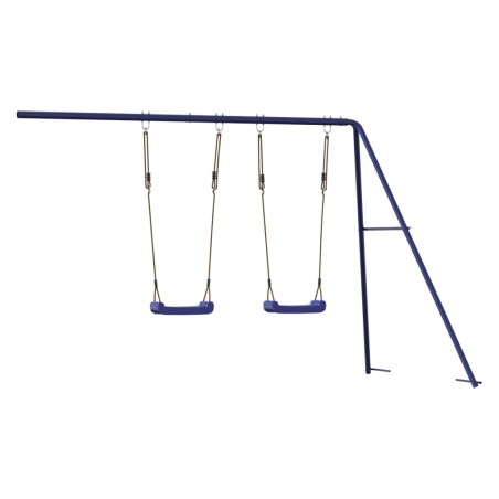 vidaXL Kinderschaukeln 2 Stk. Blau 265x156,5x155,5 cm Polypropylen 