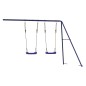 vidaXL Kinderschaukeln 2 Stk. Blau 265x156,5x155,5 cm Polypropylen vidaXL Kinderschaukeln 2 Stk. Blau 265x156,5x155,5 cm Polypropylen
