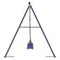vidaXL Kinderschaukeln 2 Stk. Blau 265x156,5x155,5 cm Polypropylen vidaXL Kinderschaukeln 2 Stk. Blau 265x156,5x155,5 cm Polypropylen