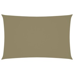 vidaXL Sonnensegel Oxford-Gewebe Rechteckig 5x8 m Beige