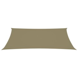 vidaXL Sonnensegel Oxford-Gewebe Rechteckig 5x8 m Beige