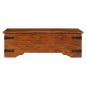 vidaXL Couchtisch Massivholz mit Honigfarbenem Finish 110x55x35 cm vidaXL Couchtisch Massivholz mit Honigfarbenem Finish 110x55x35 cm