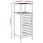 vidaXL Badezimmerschrank mit Ablage 36x33x87 cm Bambus vidaXL Badezimmerschrank mit Ablage 36x33x87 cm Bambus