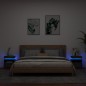 vidaXL Nachttische mit LED-Leuchten 2 Stk. Schwarz 40x39x48,5 cm vidaXL Nachttische mit LED-Leuchten 2 Stk. Schwarz 40x39x48,5 cm