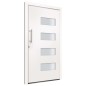 Haustür Aluminium und PVC Weiß 100x200 cm Haustür Aluminium und PVC Weiß 100x200 cm