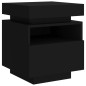 vidaXL Nachttische mit LED-Leuchten 2 Stk. Schwarz 40x39x48,5 cm vidaXL Nachttische mit LED-Leuchten 2 Stk. Schwarz 40x39x48,5 cm