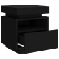 vidaXL Nachttische mit LED-Leuchten 2 Stk. Schwarz 40x39x48,5 cm vidaXL Nachttische mit LED-Leuchten 2 Stk. Schwarz 40x39x48,5 cm