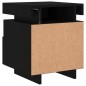 vidaXL Nachttische mit LED-Leuchten 2 Stk. Schwarz 40x39x48,5 cm vidaXL Nachttische mit LED-Leuchten 2 Stk. Schwarz 40x39x48,5 cm