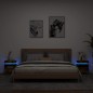 vidaXL Nachttische mit LED-Leuchten 2 Stk. Räuchereiche 40x39x48,5 cm vidaXL Nachttische mit LED-Leuchten 2 Stk. Räuchereiche 40x39x48,5 cm