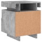 vidaXL Nachttische mit LED-Leuchten 2 Stk. Betongrau 40x39x48,5 cm vidaXL Nachttische mit LED-Leuchten 2 Stk. Betongrau 40x39x48,5 cm