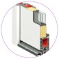 Haustür Aluminium und PVC Weiß 100x200 cm Haustür Aluminium und PVC Weiß 100x200 cm