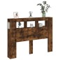 vidaXL LED-Kopfteil Räuchereiche 140x18,5x103,5 cm Holzwerkstoff vidaXL LED-Kopfteil Räuchereiche 140x18,5x103,5 cm Holzwerkstoff