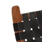 vidaXL Relaxstuhl Klappbar Schwarz Echtleder vidaXL Relaxstuhl Klappbar Schwarz Echtleder