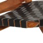 vidaXL Relaxstuhl Klappbar Schwarz Echtleder vidaXL Relaxstuhl Klappbar Schwarz Echtleder