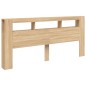 vidaXL LED-Kopfteil Sonoma Eiche 220x18,5x103,5 cm Holzwerkstoff vidaXL LED-Kopfteil Sonoma Eiche 220x18,5x103,5 cm Holzwerkstoff